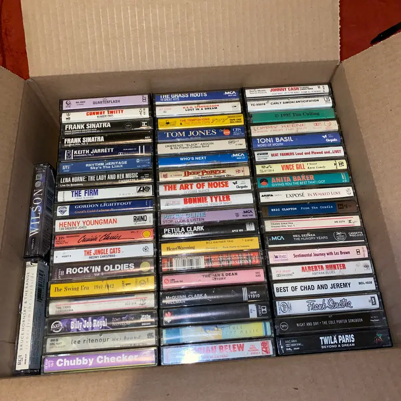 56 Used Cassette Tapes