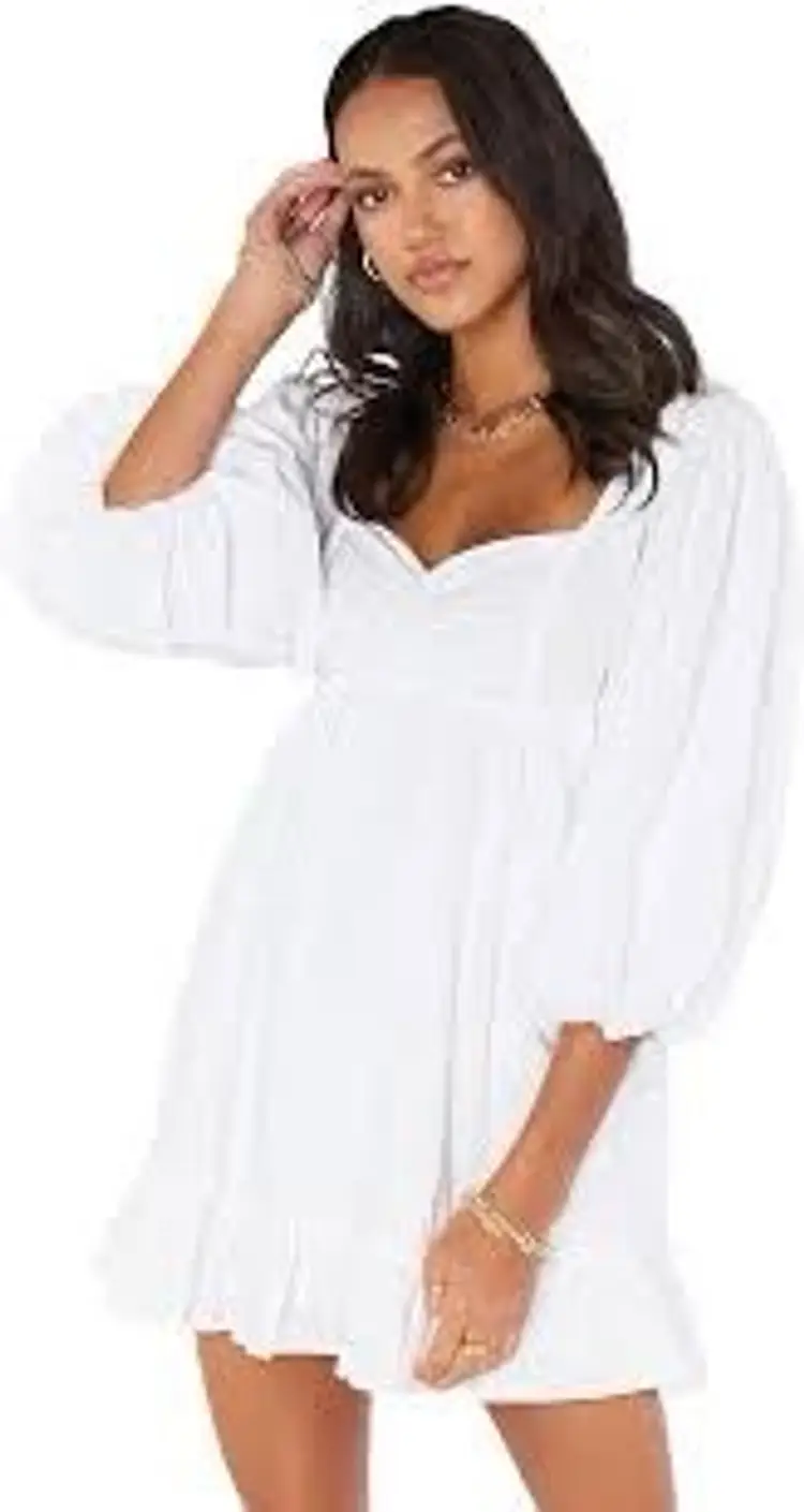SHOW ME YOUR MUMU Mandi Mini Dress in White NWT X Small