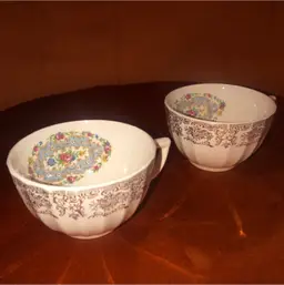 Limoge Vintage Floral Teacup Set Of 2 🫖
