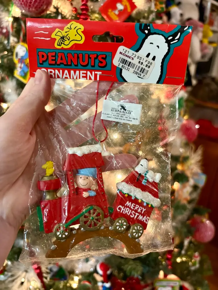 Peanuts Train Christmas Ornament