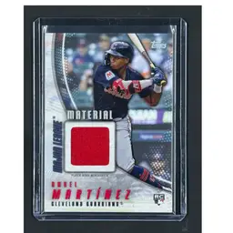 2025 Topps #MLM2-AMA MEM Angel Martínez Major League Material Relics (Series Two) Cleveland Guardians