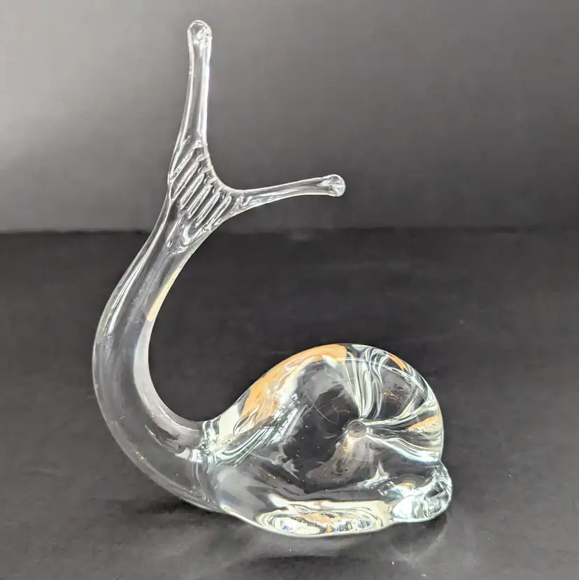 Hand Blown Murano Glass Fish Whale Figurine Made In Italy Original Sticker