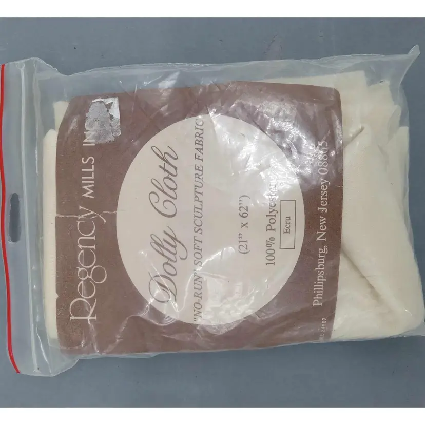 NIP Dolly Cloth, doll, Regency Mills, ecru color
