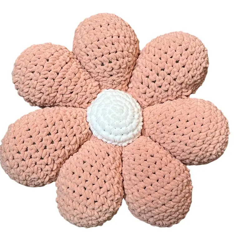 Large New Handmade Flower Pillow