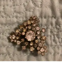 Vintage Rhinestone Burst Star