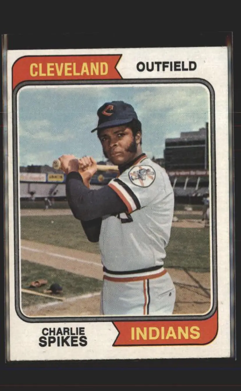 1974 Topps #58 Charlie Spikes - (pk5) - Cleveland Indians