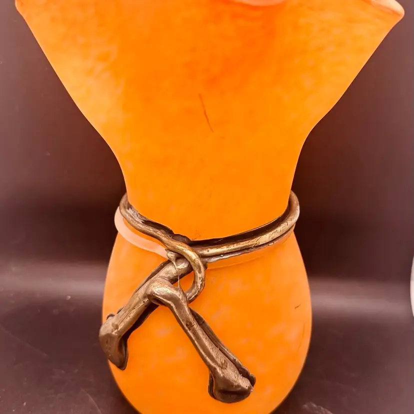 80. VTG Tango Art glass vase. Czech from mid 20th century