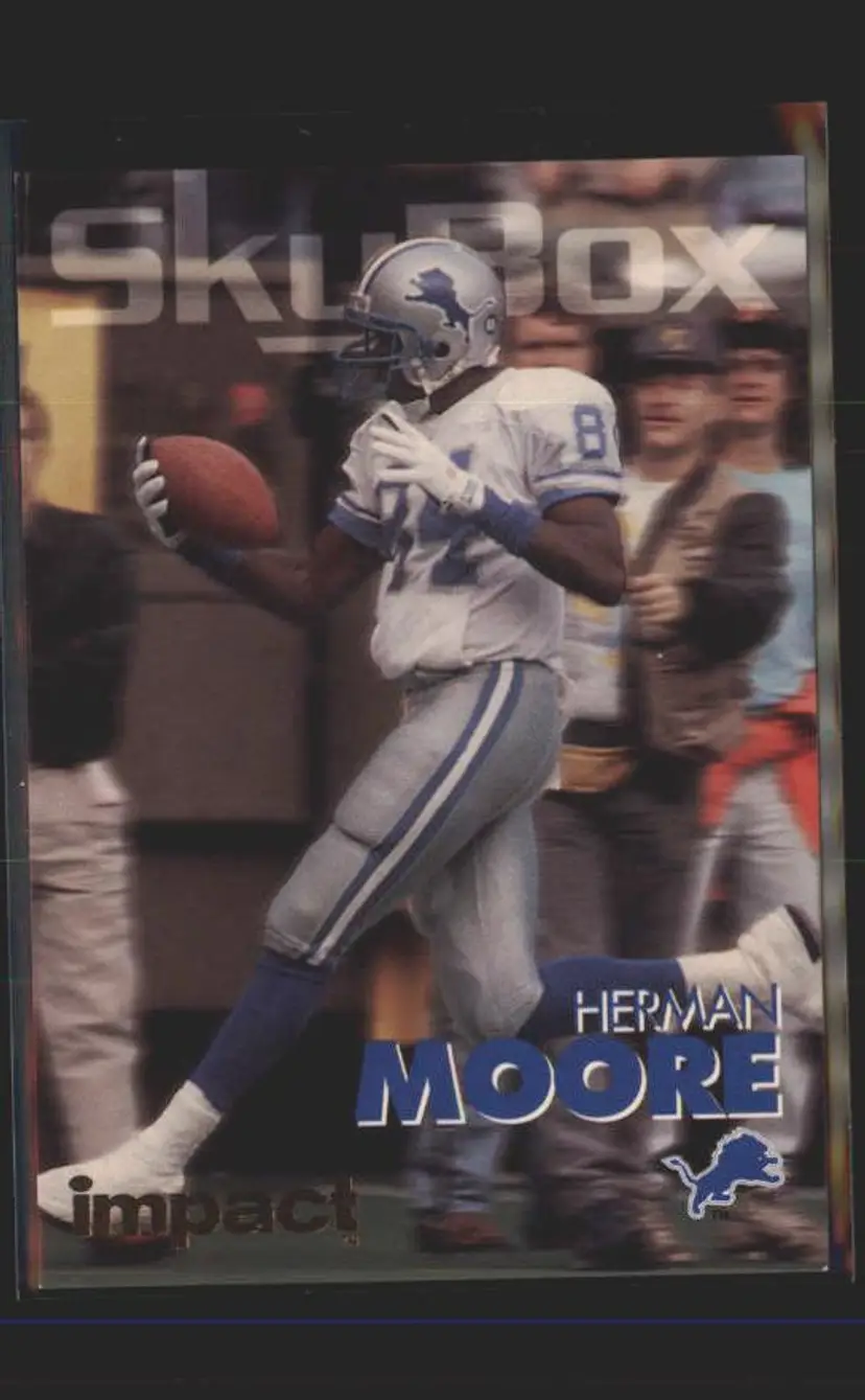 1993 SkyBox Impact #98 Herman Moore - (137) - Detroit Lions