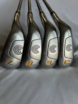 Cleveland HI-BORE Hybrid Iron Set! (P-7) 4 Pc Set! STIFF FLEX, GRAPHITE SHAFTS
