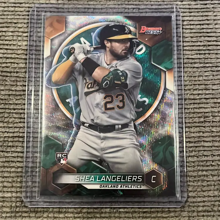 Shea Langeliers Rookie Wave Refractor. Oakland A’s. 2023 Bowmans Best