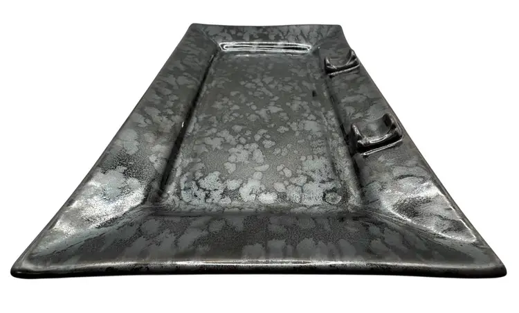 Signed Jay Trenchard Studio Art Pottery Sushi Serving Plate Platter Tray 12”