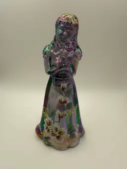 Vintage 1999 Fenton Carnival Glass Little Sister Doll Hand-painted Limited