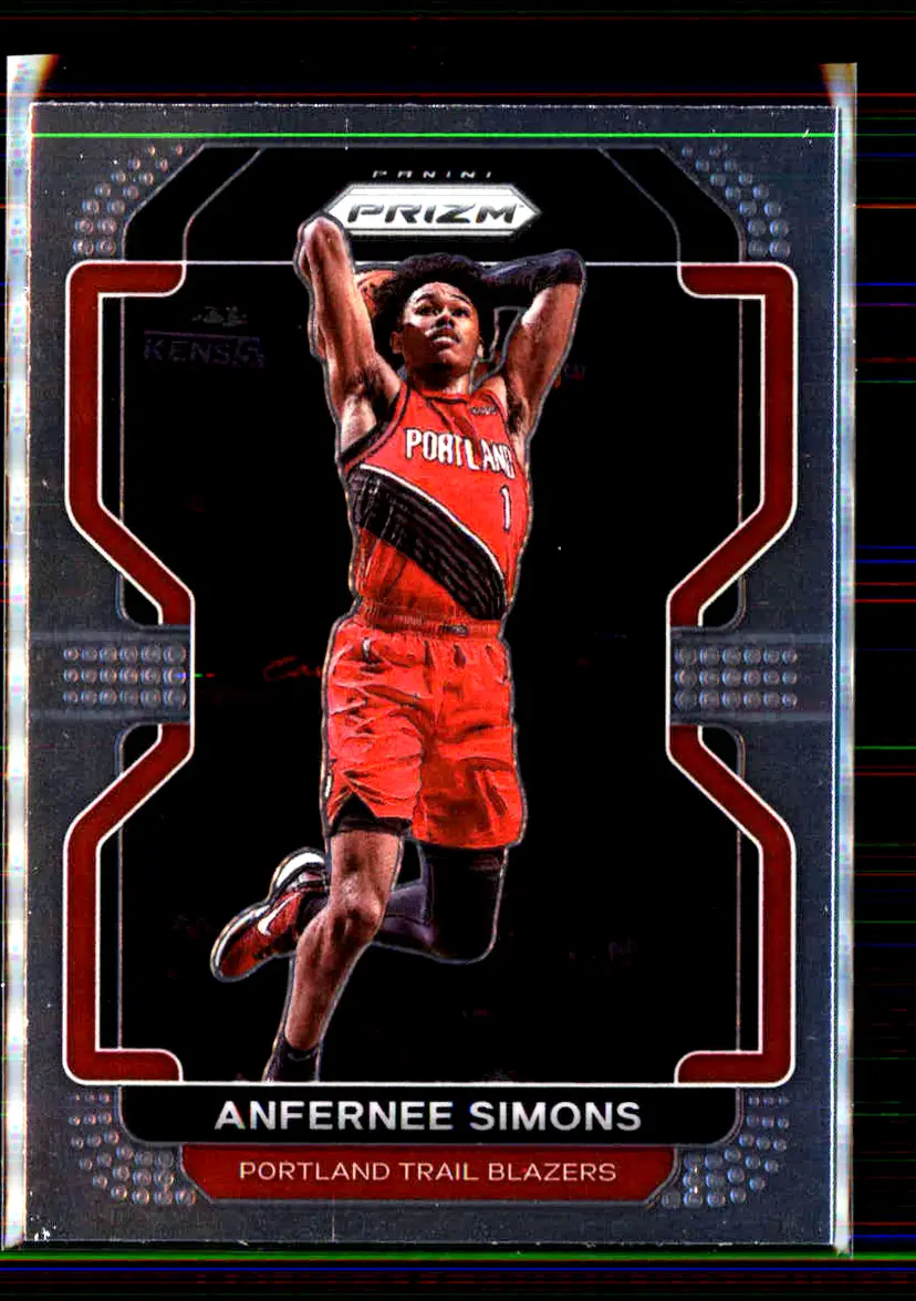 Anfernee Simons 2021-22 Panini Prizm #168 - Portland Trail Blazers - (136-88)