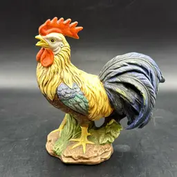 Vintage Lefton China Hand-painted Rooster Porcelain Figurine 6”