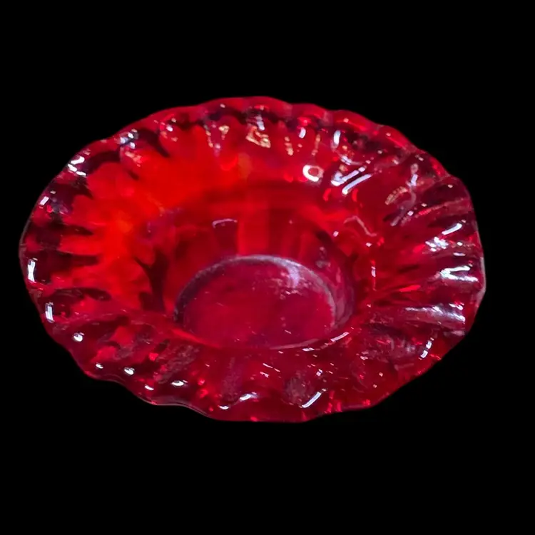 05. Vintage EAPG Ruby Red Glass Bowl