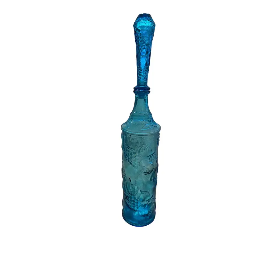 Empoli MCM Italian Blue Fruit Decanter Bottle