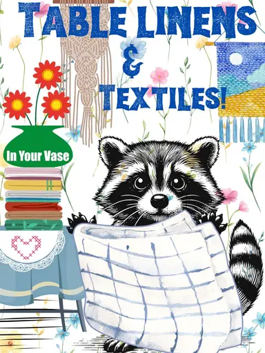 Vintage Table Cloths & Textiles