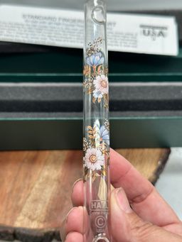 Hall Crystal Flute Carolina Piccolo D Original Box With Manual Hand Painted