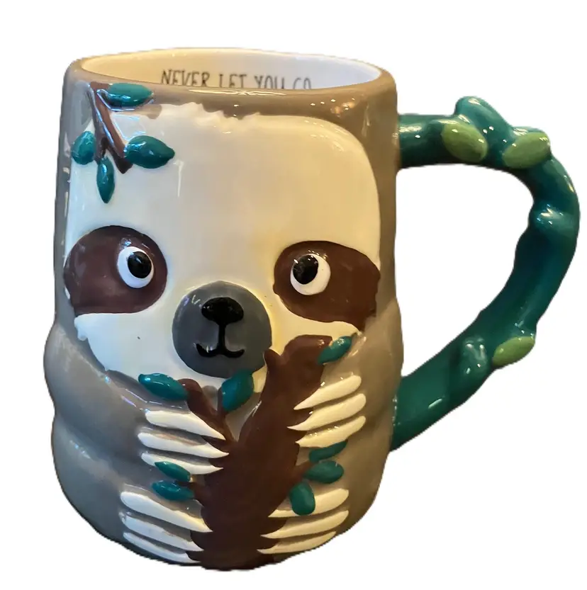 Sloth holding branch Mug
