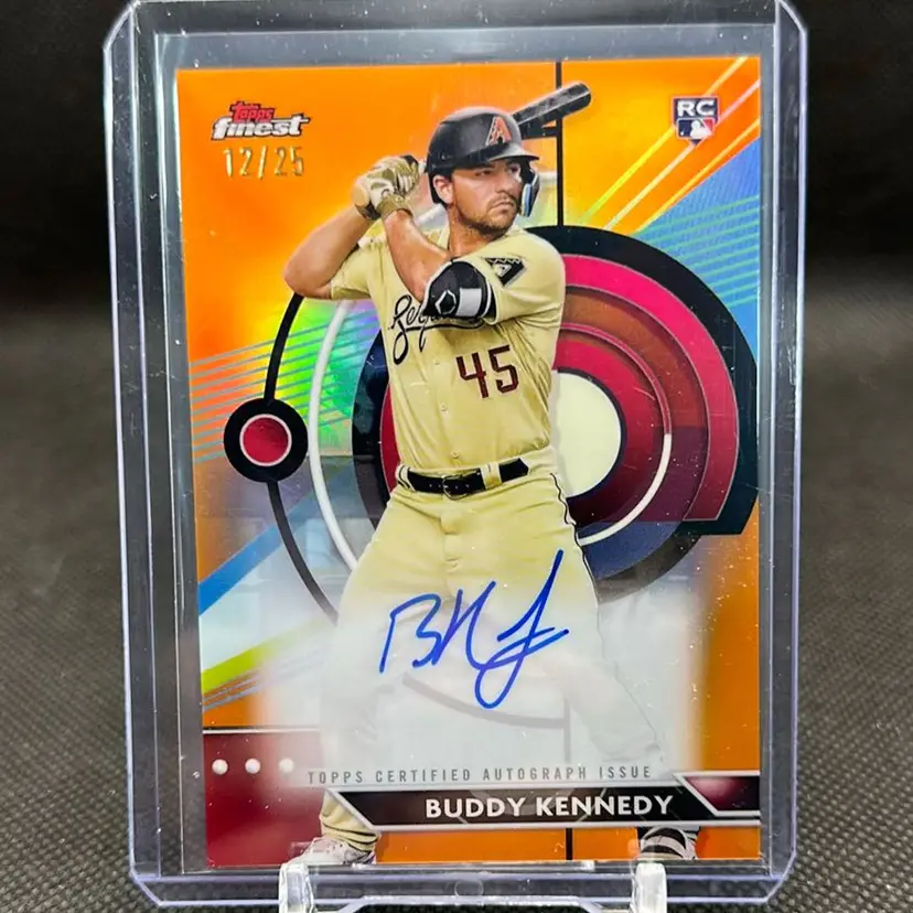 Buddy Kennedy 2023 Topps Finest RC Auto Orange /25 Arizona Diamondbacks