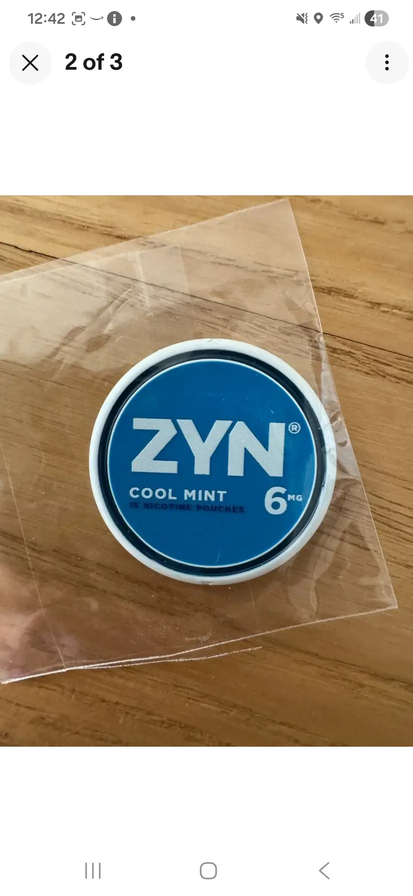 Zyn Cool Mint Ball Marker