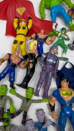 4 Pounds Of 80s 90s 00s Toys Figures Parts Accessories