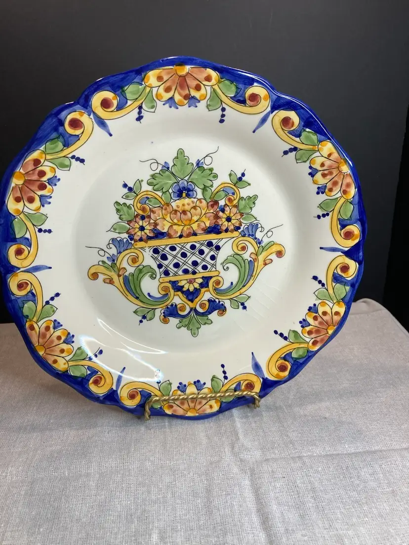 French Country By Monticello Floral Salad Bowl