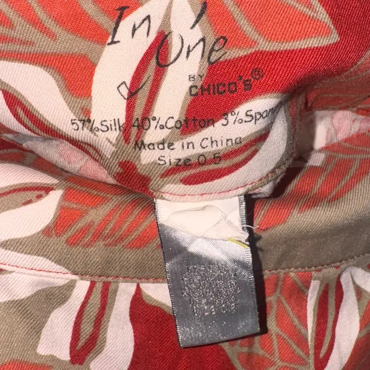 Chicos Hawaiian Skirt Size Large