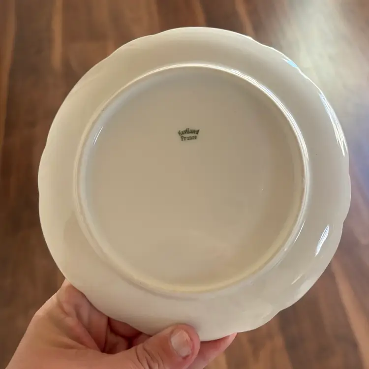 Vintage Haviland France Porcelain Small Rose Plate Tray