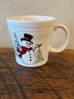 Fiesta Home Laughlin Snowman Tapered Coffee Mug Cup