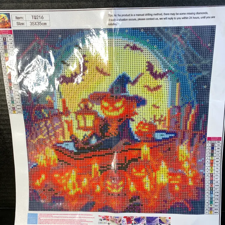 Pumpkin Man Diamond Art Kit