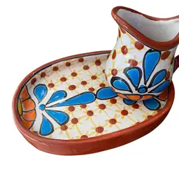 Talavera Creamer And tray
