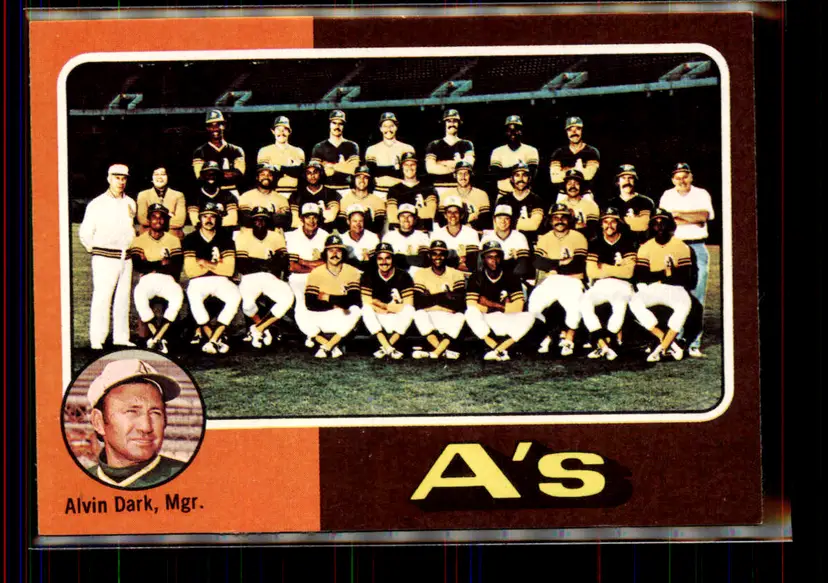 Alvin Dark Oakland A's Athletics Team Card 1975 Topps #561 - Oakland Athletics - (pk1-82)