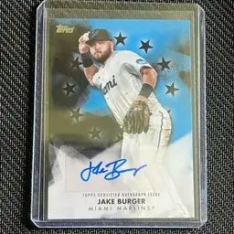 2024 Topps Jake Burger Auto /199 – Miami Marlins – Sticker Autograph