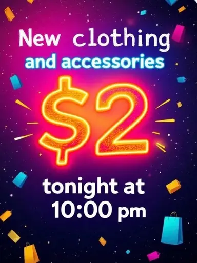 New Clothing $2.00