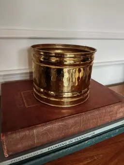 Vintage Bristol Brass Planter Pot