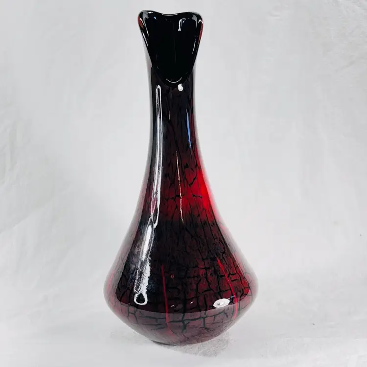 Signed Nichols Art Glass Vase 2008