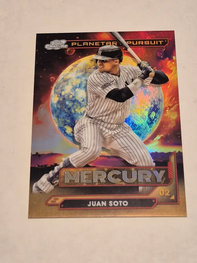 Juan Soto 2024 Topps Chrome Cosmic Planetary Pursuit Mercury #PPM-10 Yankees