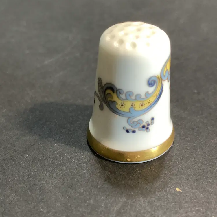 Crown Staffs Bone China Thimble