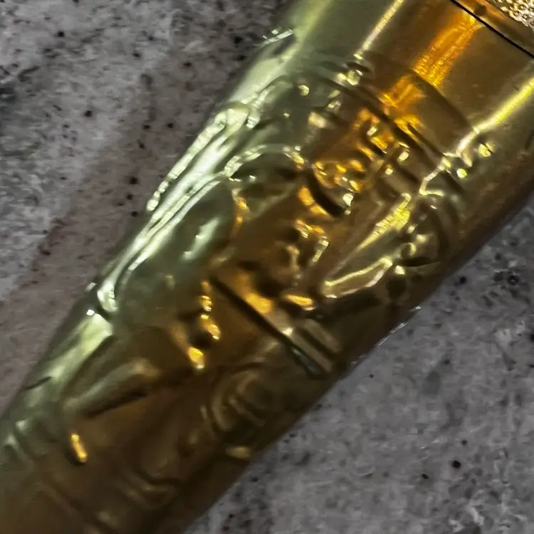 10 Vintage Metal, Gold Tone Ornate Wall Pocket