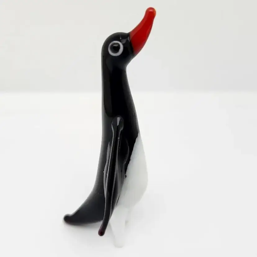 Handmade Glass Penguin, 3"