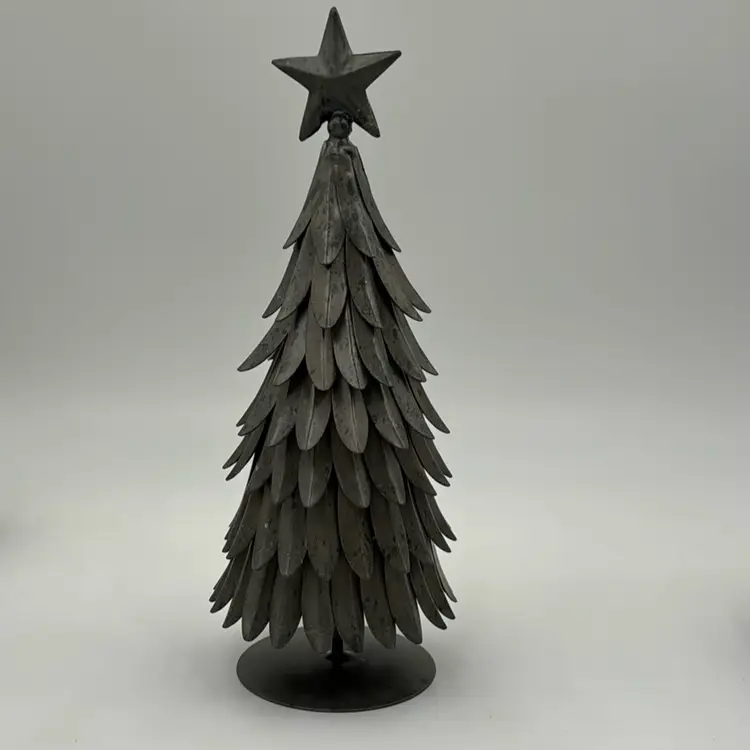 Pottery Barn Galvanized Tree With Star 11 Inches Tall