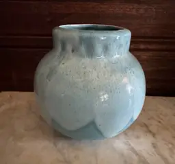 Blue Drip Glaze Poppy Pottery