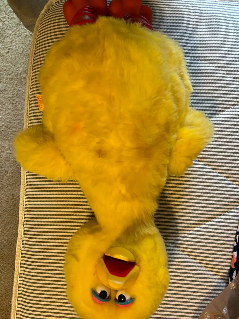 1986 Ideal VTG Big Bird Story Magic Talking Plush 20" Sesame Street *No Tape*