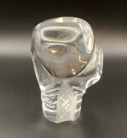 Crystal Art Glass Boxing Glove Paperweight