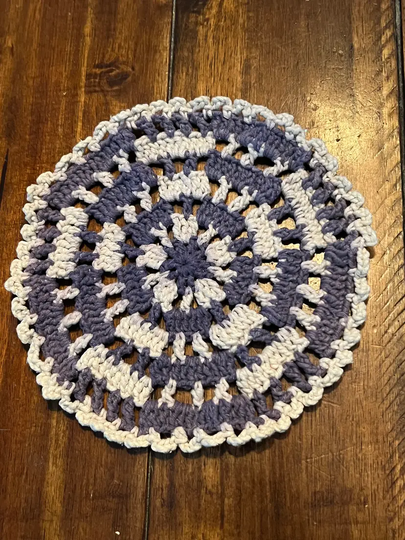 Vintage Hand Crocheted Pot Holder