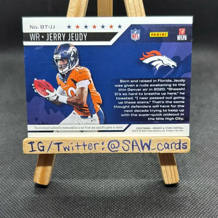 Jerry Jeudy 2020 Rookies & Stars Big Time /199 Denver Broncos