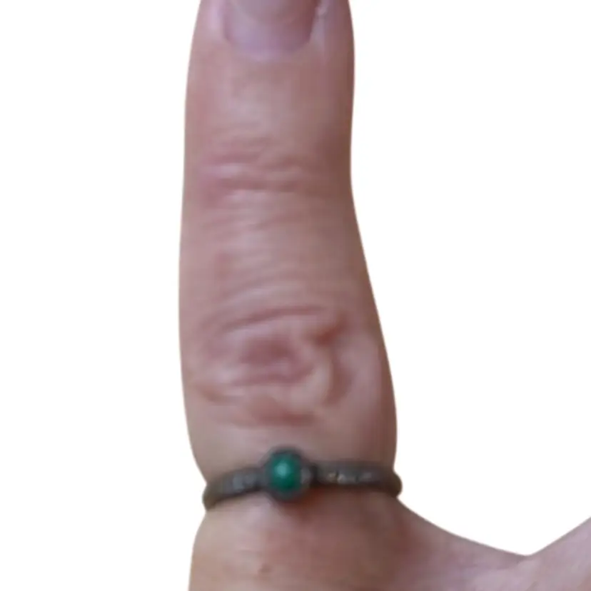 Small silver and turquoise ring native American