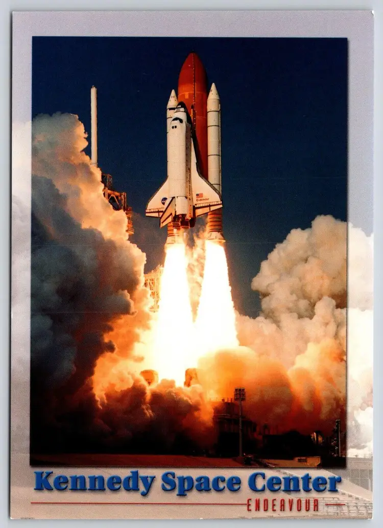Postcard Kennedy Space Center Endeavour Space Shuttle Florida