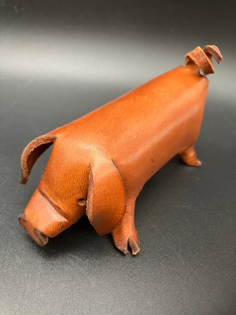 BIN - Leather Pig 4.5” x 2.75” x 3”